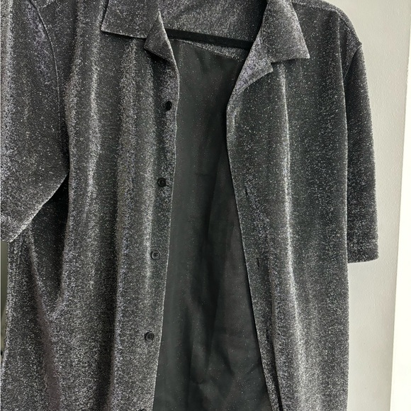 Metallic short sleeve shirt men’s medium from ASOS - Picture 4 of 6